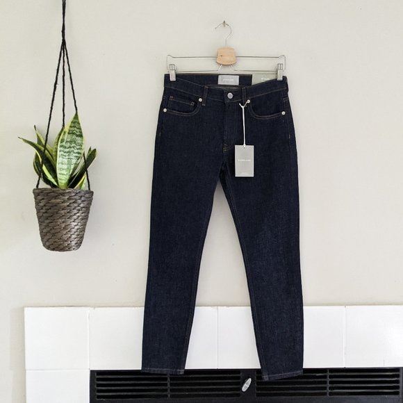 Everlane The Mid-Rise Skinny Jean Dark Indigo. EUC worn once - Picture 5 of 12